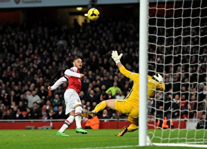 Arsenal V Crystal Palace 2013-14 Prints: Alex Oxlade-Chamberlain's Game-Winning Goal