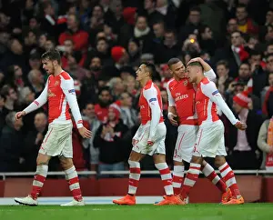 Arsenal V Anderlecht 2014/15 Prints: Alex Oxlade-Chamberlain's Strike: Arsenal's Triumph Over RSC Anderlecht in the UEFA Champions League (2014)