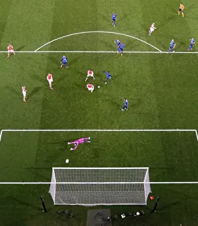 Arsenal V Monaco 2104/15 Prints: Alex Oxlade-Chamberlain's Thrilling Winner: Arsenal vs AS Monaco