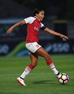 Alex Scott in Action: Arsenal Ladies vs. Everton Ladies Pre-Season Friendly