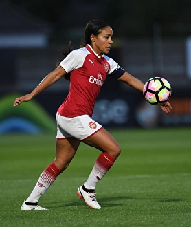 Alex Scott in Action: Arsenal Women vs. Everton Ladies Pre-Season Match
