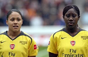 Arsenal Ladies v Charlton - FA Cup Final 2006-07 Collection: Alex Scott and Anita Asante (Arsenal)