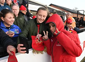 Alex Scott Celebrates with Arsenal Fans after Women's Super League Victory over Sunderland