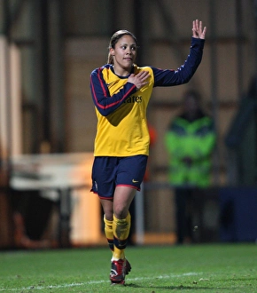 Alex Scott celebrates scoring Arsenals 4th goal