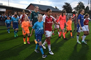 Alex Scott Leads Arsenal Ladies Out Against Everton Ladies in Pre-Season Friendly