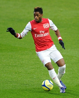 Arsenal V Aston Villa - FA Cup 2011-12 Prints: Alex Song in Action: Arsenal vs. Aston Villa, FA Cup 2011-12