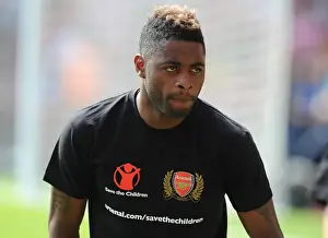 Arsenal V New York Red Bulls 2011-12 Prints: Alex Song in Action: Arsenal vs. New York Red Bulls at Emirates Cup 2011