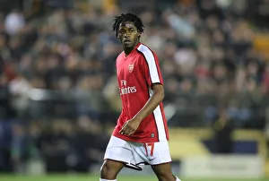 Villarreal V Arsenal 2008-9 Prints: Alex Song in Action: Arsenal vs Villarreal