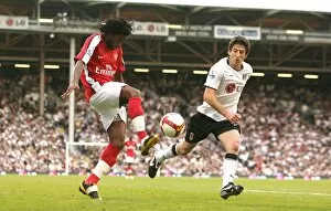 Fulham v Arsenal 2008-09 Collection: Alex Song (Arsenal) Andranik (Fulham)