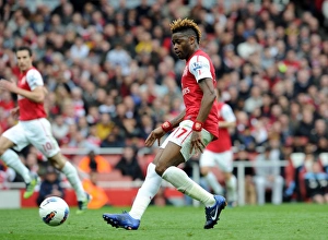 Arsenal V Manchester City 2011-12 Prints: Alex Song (Arsenal). Arsenal 1: 0 Manchester City. Barclays Premier League