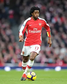 Arsenal V Manchester United 2009-10 Prints: Alex Song (Arsenal). Arsenal 1: 3 Manchester United, Barclays Premier League