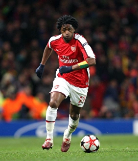 Alex Song (Arsenal). Arsenal 2: 2 Barcelona. UEFA Champions League. Quarter Final, 1st Leg