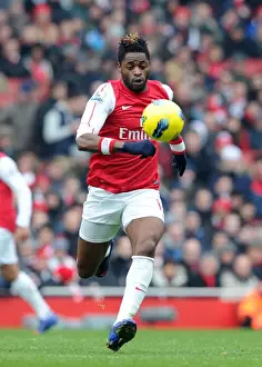 Alex Song (Arsenal). Arsenal 7: 1 Blackburn Rovers. Barclays Premier League