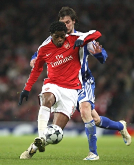 Arsenal V Dynamo Kyiv 2008-9 Prints: Alex Song (Arsenal) Artem Milevskiy (Dynamo Kyiv)