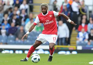 Blackburn Rovers V Arsenal 2010-11 Prints: Alex Song (Arsenal). Blackburn Rovers 1: 2 Arsenal, Barcalys Premier League
