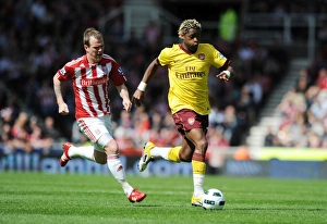 Images Dated 8th May 2011: Alex Song (Arsenal) Glenn Whelan (Stoke). Stoke City 3: 1 Arsenal, Barclays Premier League