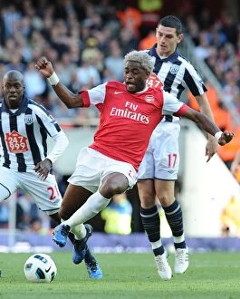 Images Dated 25th September 2010: Alex Song (Arsenal) Graham Dorrans (WBA). Arsenal 2: 3 West Bromwich Albion