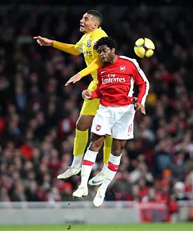 Arsenal V Cardiff City FA Cup Prints: Alex Song (Arsenal) Jay Bothroyd (Cardiff)