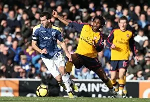 Images Dated 25th January 2009: Alex Song (Arsenal) Joe Ledley (Cardiff)