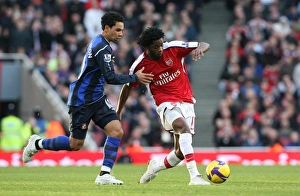 Arsenal V Sunderland 2008-9 Prints: Alex Song (Arsenal) Kieran Richardson (Sunderland)