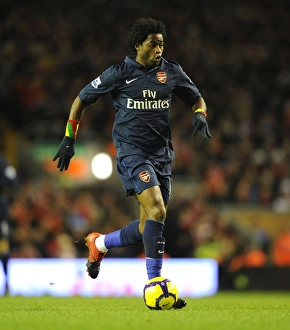 Liverpool v Arsenal 2009-10 Gallery: Alex Song (Arsenal). Liverpool 1: 2 Arsenal, Barclays Premier League, Anfield