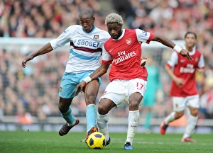 Alex Song (Arsenal) Luis Boa Morte (West Ham). Arsenal 1:0 West Ham United Alex Song (Arsenal) Luis Boa Morte (West Ham). Arsenal 1:0 West Ham United