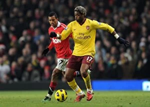 Images Dated 13th December 2010: Alex Song (Arsenal) Nani (Man Utd). Manchester United 1: 0 Arsenal. Barclays Premier League