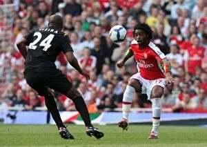 Images Dated 24th April 2010: Alex Song (Arsenal) Patrick Vieira (Man City). Arsenal 0: 0 Manchester City