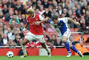 Arsenal v Blackburn Rovers 2010 - 2011 Collection: Alex Song (Arsenal) Ryan Nelson (Blackburn). Arsenal 0: 0 Blackburn Rovers