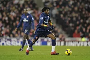 Images Dated 27th February 2010: Alex Song (Arsenal). Stoke City 1: 3 Arsenal, Barclays Premier League, The Britanna Stadium