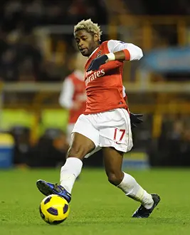 Wolverhampton Wanderers V Arsenal 2010-11 Prints: Alex Song (Arsenal). Wolverhampton Wanderers 0: 2 Arsenal, Barclays Premier League