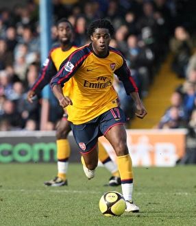Cardiff City V Arsenal FA Cup Prints: Alex Song: The Defensive Maestro at Ninian Park