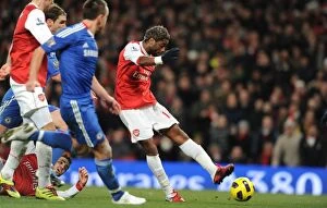 Arsenal v Chelsea 2010-11 Gallery: Alex Song scores Arsenals 1st goal. Arsenal 3: 1 Chelsea. Barclays Premier League