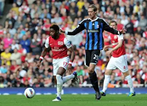 Arsenal V Stoke City 2011-2012 Prints: Alex Song Scores the Game-Winning Goal: Arsenal Triumphs 3-1 over Stoke City in the Premier League