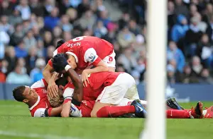 Manchester City V Arsenal 2010-11 Prints: Alex Song's Brace: Arsenal's Dominant 3-0 Win Over Manchester City in 2010