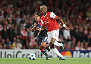 Arsenal V SC Braga 2010-11 Prints: Alex Song's Dominance: Arsenal Crushes SC Braga 6-0 in Champions League Group H