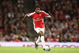 Images Dated 23rd September 2008: Alex Song's Dominance: Arsenal Crushes Sheffield United 6-0 in Carling Cup