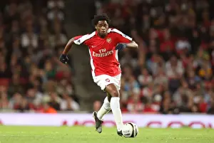 Arsenal V Sheffield United Carling Cup Prints: Alex Song's Dominance: Arsenal Crushes Sheffield United 6-0 in Carling Cup