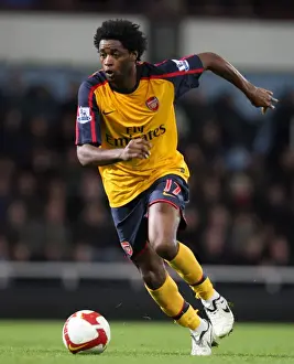 West Ham United V Arsenal 2008-09 Prints: Alex Song's Dominant Performance: Arsenal's 2-0 Victory Over West Ham United