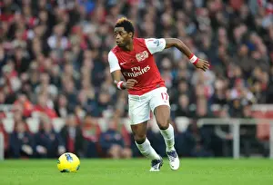 Arsenal V West Bromwich Albion 2011-12 Prints: Alex Song's Dominant Performance: Arsenal's 3-0 Victory over West Bromwich Albion in the Premier League