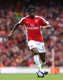 Arsenal V Blackburn Rovers 2009-10 Prints: Alex Song's Dominant Performance: Arsenal's Thrilling 6-2 Victory over Blackburn Rovers in the Premier League