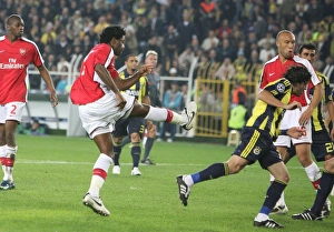 Fenerbahce V Arsenal 2008-09 Prints: Alex Song's Stunner: Arsenal's 4-2 Goal vs. Fenerbahce in Champions League