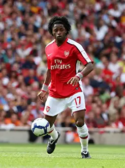 Arsenal V Rangers 2009-10 Prints: Alex Song's Triumph: Arsenal 3-0 Rangers at Emirates Cup, 2009