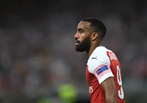 Arsenal V Chelsea Europa League Cup Final 2019 Prints: Alexandre Lacazette at the 2019 Europa League Final: Arsenal vs. Chelsea, Baku