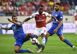 Al-Nasr Dubai SC V Arsenal 2018-19 Prints: Alexandre Lacazette in Action: Al-Nasr Dubai SC vs Arsenal Friendly (2018-19)