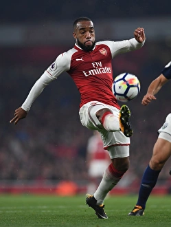Arsenal V West Bromwich Albion 2017-18 Prints: Alexandre Lacazette in Action: Arsenal vs. West Bromwich Albion, Premier League 2017-18