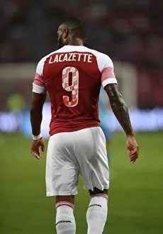 Arsenal V Atletico Madrid 2018-19 Prints: Alexandre Lacazette in Action: Arsenal vs