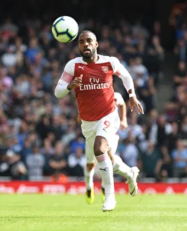 Arsenal V West Ham United 2018-19 Prints: Alexandre Lacazette in Action: Arsenal vs. West Ham United, Premier League 2018-19