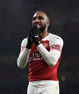 Arsenal V Cardiff City 2018-19 Prints: Alexandre Lacazette in Action: Arsenal vs. Cardiff City, Premier League 2018-19