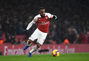 Arsenal V Cardiff City 2018-19 Prints: Alexandre Lacazette in Action: Arsenal vs. Cardiff City (2018-19)